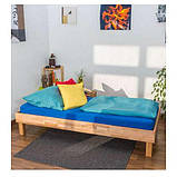 Односпальне дерев'яне ліжко букове для дітей і підлітків на ніжках без ящиків, фото 7