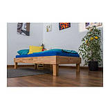Односпальне дерев'яне ліжко букове для дітей і підлітків на ніжках без ящиків, фото 8
