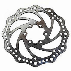 Диск гальмівний для велосипедів самокатів під супорт 140mm 6 кріплень