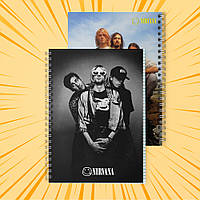 Зошит А5 на пружині 48 арк. клітинка Nirvana 003