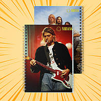 Зошит А5 на пружині 48 арк. клітинка Nirvana 006