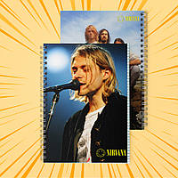 Зошит А5 на пружині 48 арк. клітинка Nirvana 007