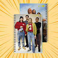 Зошит А5 на пружині 48 арк. клітинка Nirvana 008