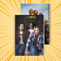 Зошит А5 на пружині 48 арк. клітинка Nirvana 009