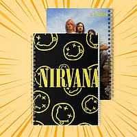 Зошит А5 на пружині 48 арк. клітинка Nirvana 017