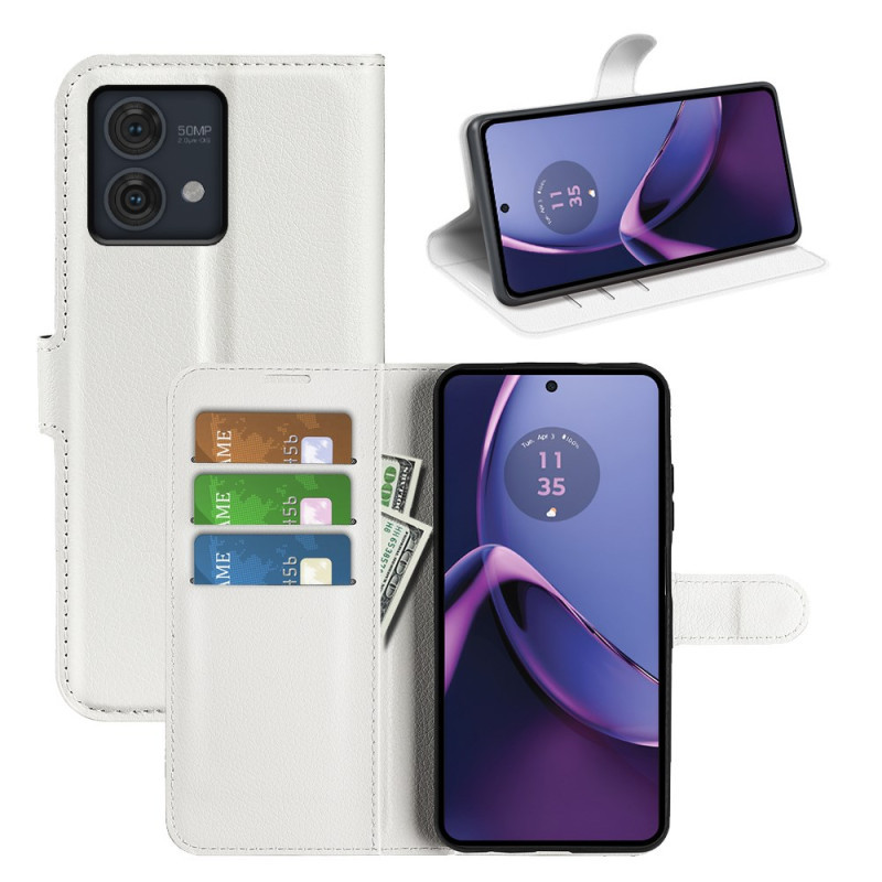 Чохол-книжка Litchie Wallet для Motorola G84 White