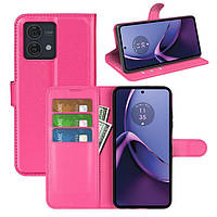 Чохол-книжка Litchie Wallet для Motorola G84 Rose