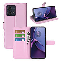 Чохол-книжка Litchie Wallet для Motorola G84 Light Pink