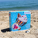 Дитячий надувний плотик для катання Intex 58770 «Ванільний кекс», 132-127-23см, фото 6