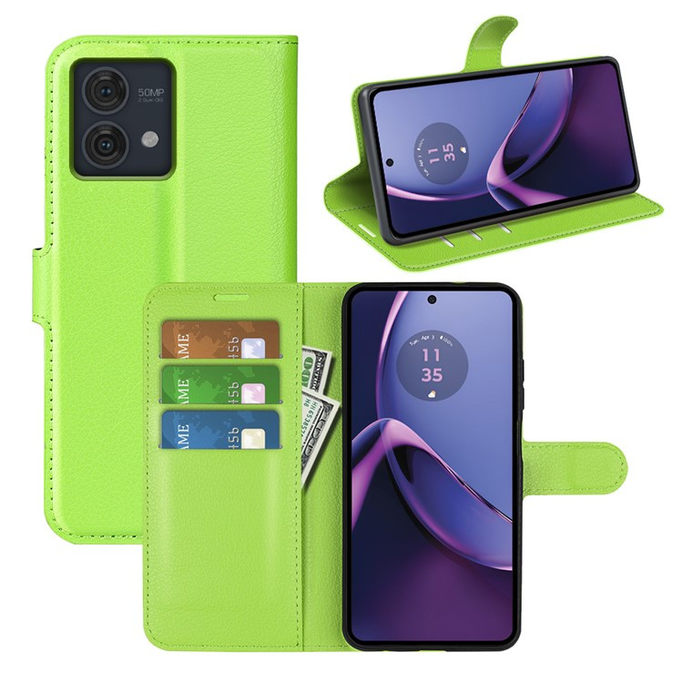 Чохол-книжка Litchie Wallet для Motorola G84 Light Green