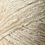 Avanti Yarn PUFFY (Аванті Ярн Пуффі) № 550 світлий беж (Пряжа велюр, нитки для в'язання), фото 3