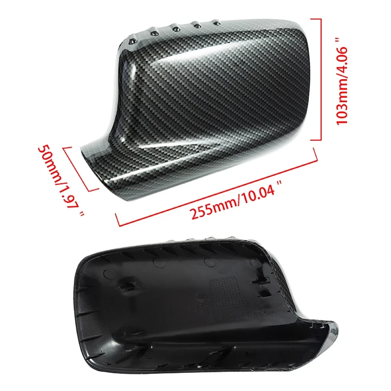 Накладки дзеркал BMW 7 Series E65 E66 2001-2008 E67 2002-2008 карбон Накладки дзеркал БМВ 7 E65 E66 E67, фото 1