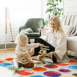 Рідкий килимок Монтессорі круглий у сенсорну кімнату, фото 4
