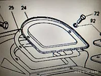 Кришка Т25-1601052-В люка муфти зчеплення для трактора Т-40 (верхня), фото 1