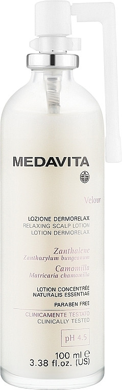 Лосьон заспокійливий миттєвої дії для шкіри голови Medavita VELOUR Lotion Dermorelax