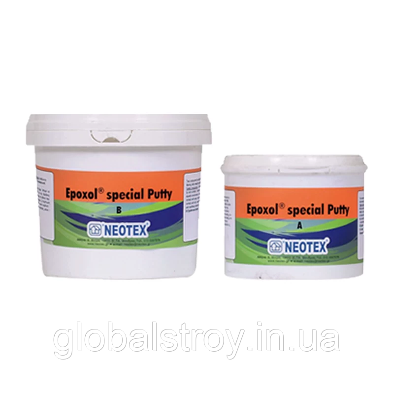 Епоксидна шпаклівка для вологих основ Neotex Epoxol Spesial Рutty A+B комплект 2 кг, фото 1