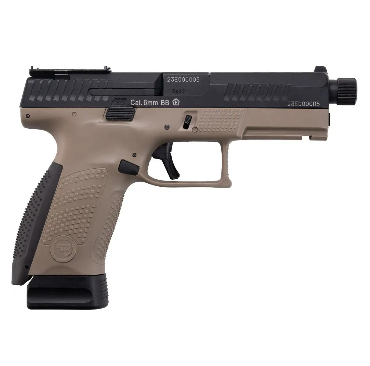 Страйкбольний пістолет ASG CZ P-10C OR-OT Dual-Tone кал. 6 мм Black fde, фото 1