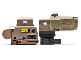 Комплект EOTECH HHS VIII, приціл коліматорний EXPS3-0 з компактним збільшувачем G33 3X, Колір: Tan
