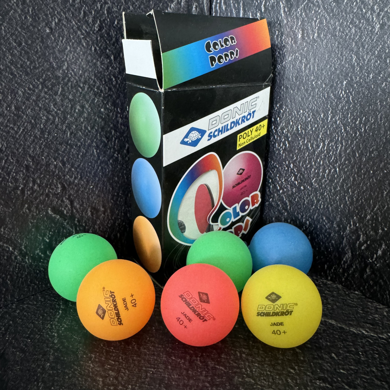 Набір м'ячів для настільного тенісу 6 штук DONIC COLOR POPPS 40+ MT-649015