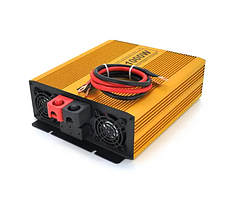 Інвертори перетворювач напруги чиста синусоїда з двома розетками 1000w 12v Mexxsun MXSPSW-1000 для дому