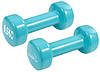 Гантелі вінілові PowerPlay 2 * 0,5 кг. PP_4103 Блакитні (2шт. - пара), фото 2