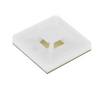 Площадка під стяжку кабельну ЗТМ 30х30 (100шт. біла)