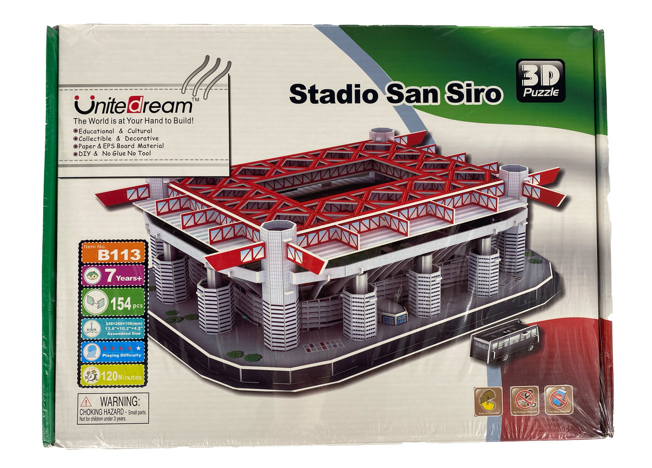 Стадіон Сан-Сіро. Величезні 3D пазли "Stadio san siro" Тривимірний конструктор-головоломка