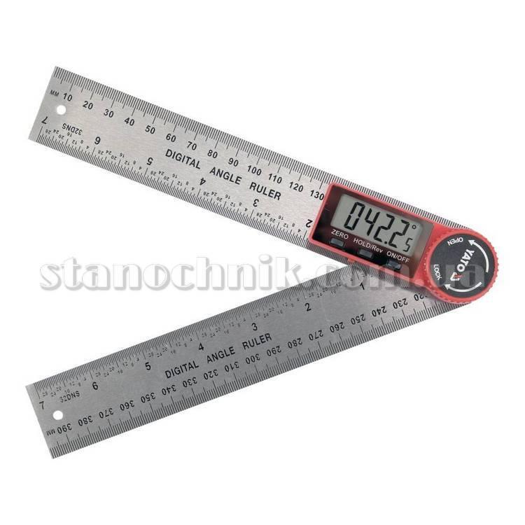 ゆうた Кутомір цифровий 0-360° L=200 мм YATO (YT-71003) ✦ Актуальна ціна