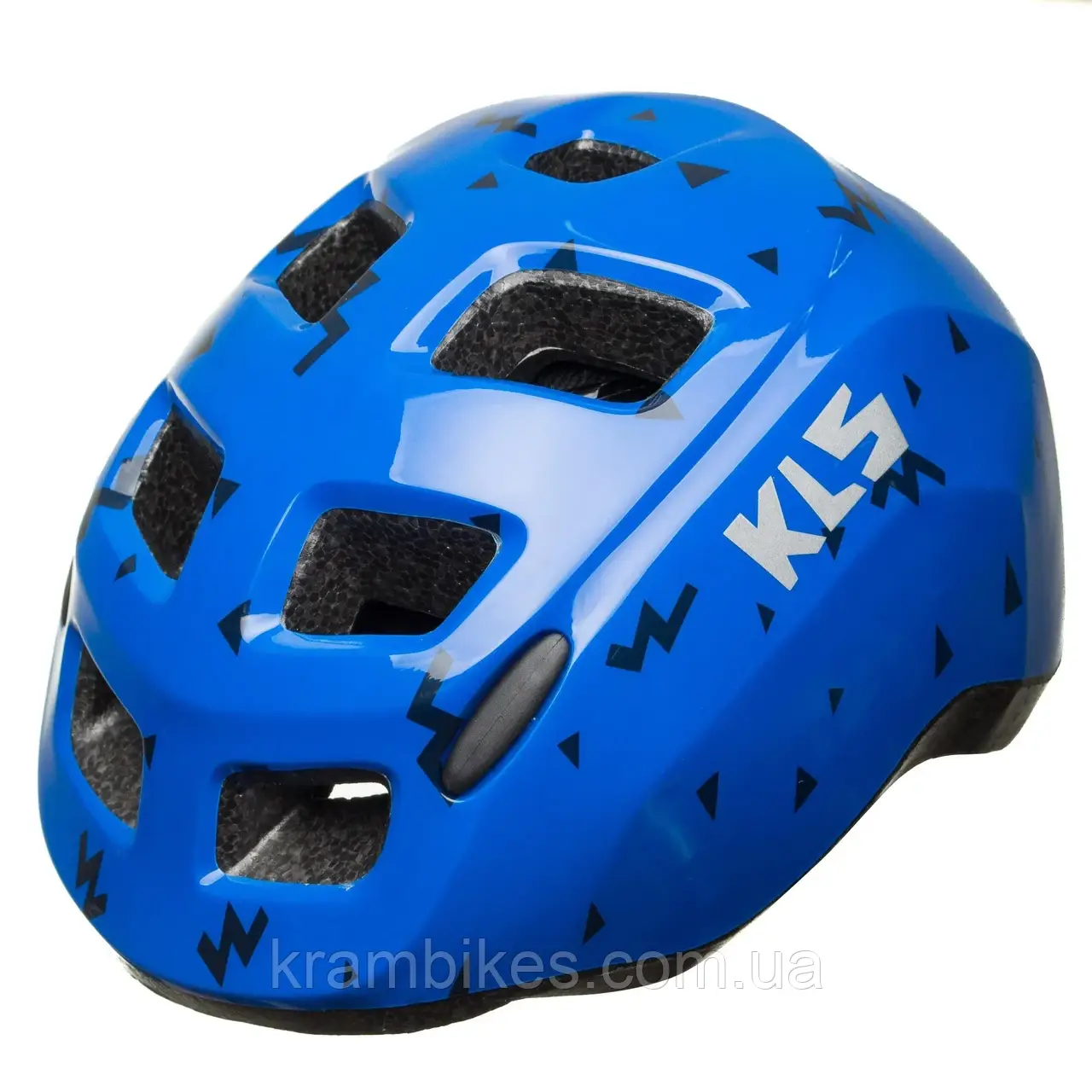 Шолом дитячий велосипедний KLS  ZIGZAG S синій (49-53cm)