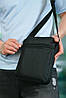 Чоловіча чорна сумка Kappa через плече Каппа месенджер, фото 6
