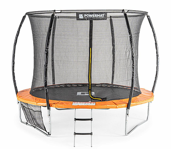 Спортивний батут для дорослих та дітей 305 см Powermat PM0933 каркасний батут із сіткою