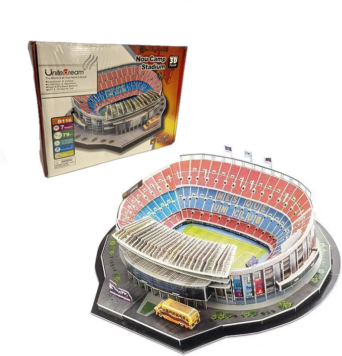 Стадіон Камп Ноу. Величезні 3D пазли "Camp Nou" Тривимірний конструктор-головоломка, фото 1