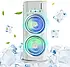 Настільний вентилятор подвійний з охолодженням Double-ended Spray Fan LED підсвічування, фото 4