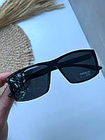 Брендові сонцезахисні чоловічі окуляри POLARIZED у стильній оправі, Чорні