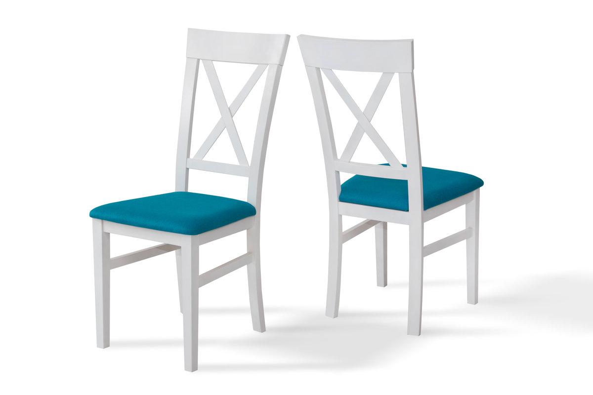 Стілець Кросс, білий/бірюза, фото 1