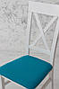 Стілець Кросс, білий/бірюза, фото 3