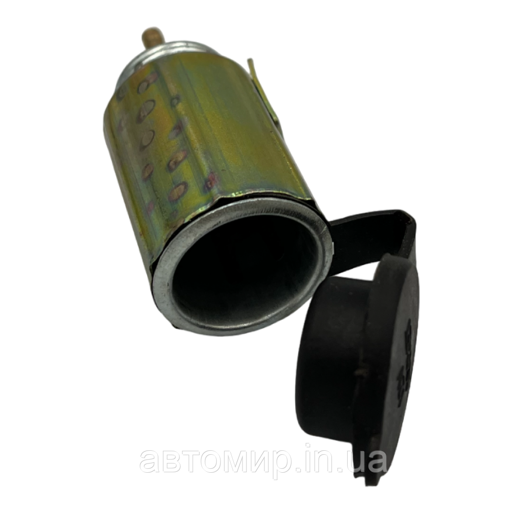 Гніздо під роз'єм прикурювача (метал) 12-24V, фото 1