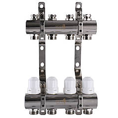 Колектор з регуляторами та кріпленням ECO 001С 1″x4