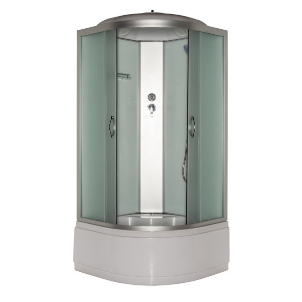 Душовий бокс Sannio Ricco White 90х90x215, білий, без форсунок, без радіо, фото 1