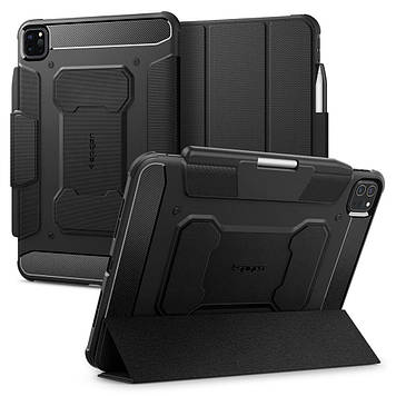 Чохол Spigen для iPad Pro 11” (2024) - Rugged Armor PRO, Black (ACS07017)