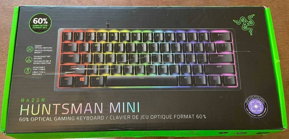 Механическая Клавиатура: Razer Huntsman Mini 60% Switch Purple