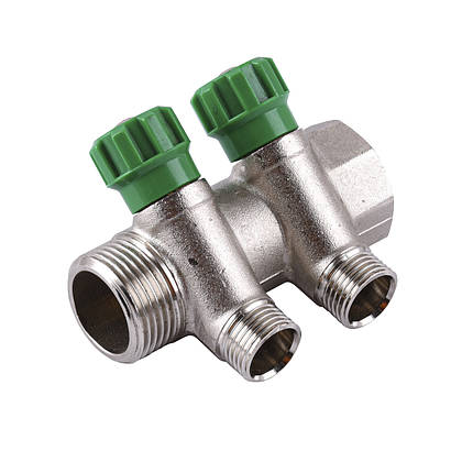 Колектор ECO 1018 1/2х1G 2-ий (під 35*) з перекриттям, фото 1