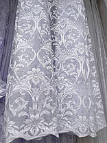 Коротка тюль, колір білий. Висота 1,2 м., фото 4