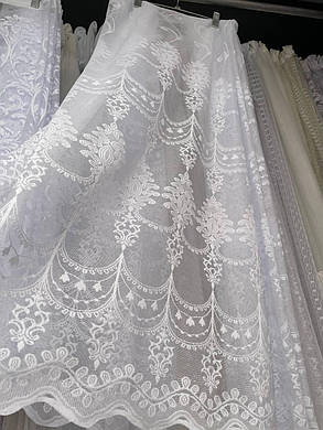 Коротка тюль, колір білий. Висота 1,2 м., фото 1
