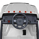 Дитячий електромобіль пікап із кузовом Dodge Ram M 5766 з пультом радіокерування для дітей 3-8 років Білий, фото 4