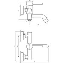 Змішувач для ванни Globus Lux ALPEN SBT1-102L, фото 5