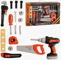 Набір інструментів 778-22 Шурупокрут на батар, звук, 17 предметів, у коробці 38х26х9 см