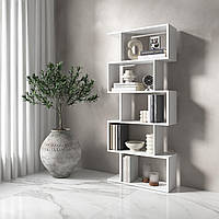 Полка для книг VAYS, стеллаж для дома на 5 полочек, Стеллаж в гостиную, Офисный стеллаж, Полочки в спальн
