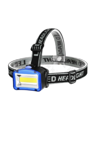 Налобний ліхтарик Police PL-021 COB 3xAAA Black-Blue (7_00732), фото 1