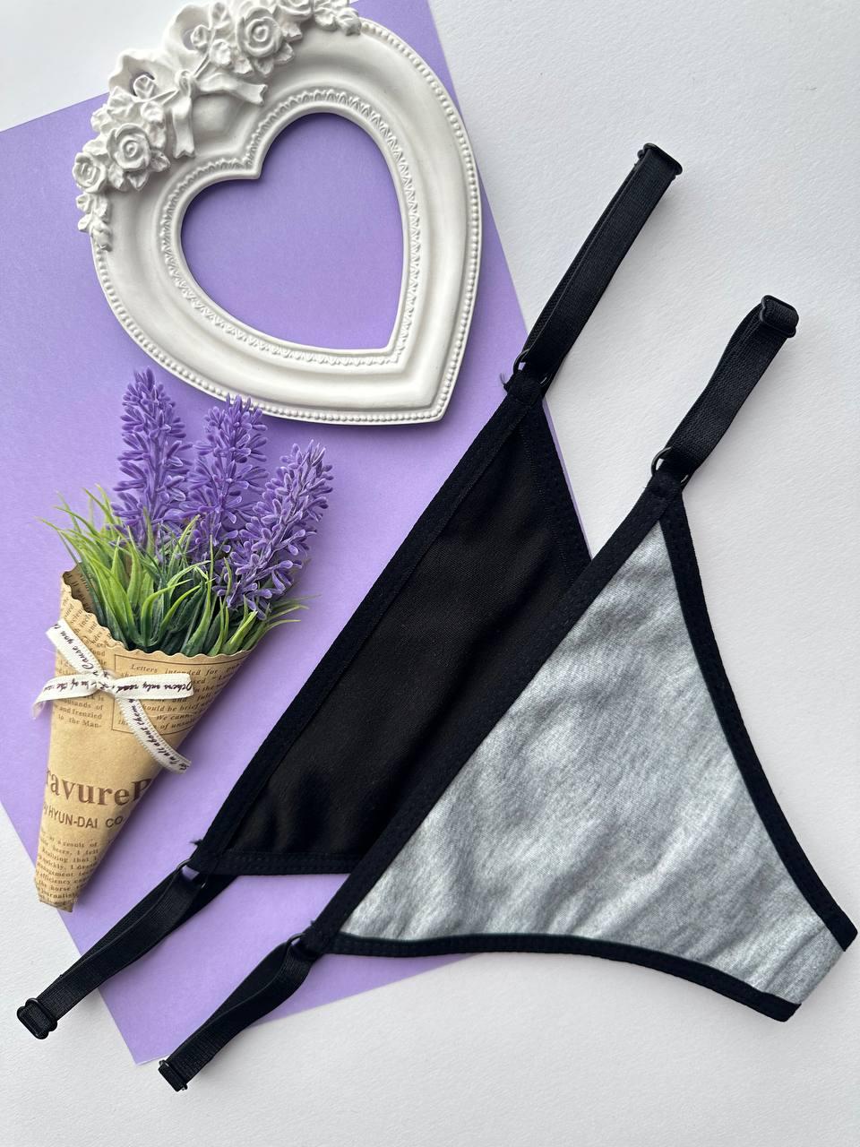 Стринги з регулятором, спідня білизна.Комплект із 2 трусиків, фото 1